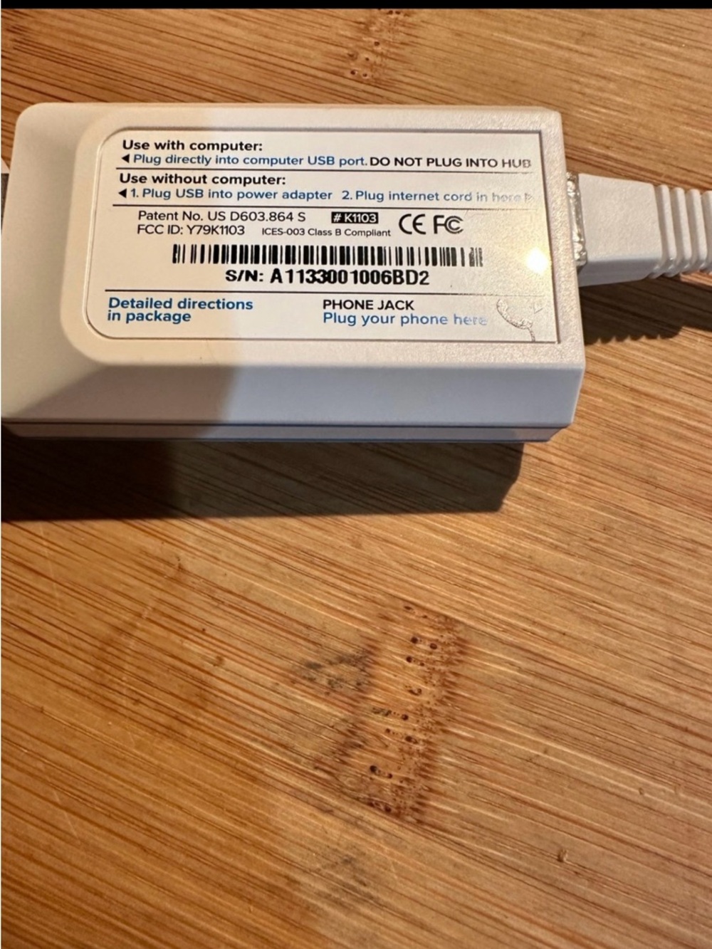 Magic White VoIP USB Adapter - Picture 6 of 7